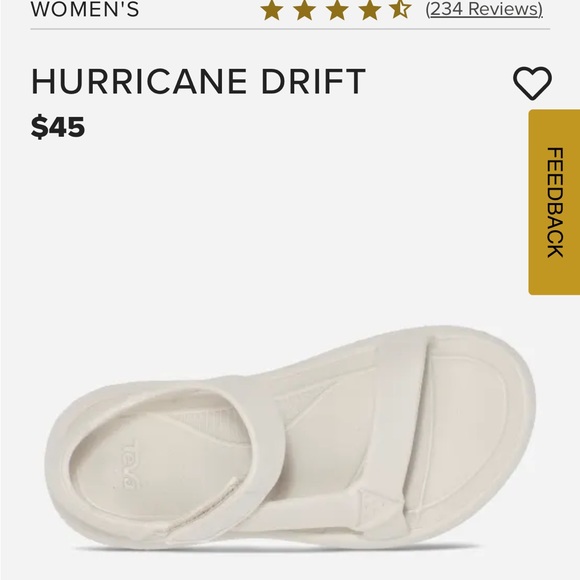 Teva Hurricane Drift waterproof Sandals Birch new - Picture 13 of 15